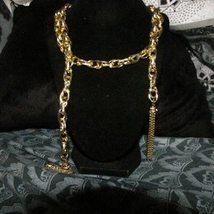 Golden Scarf Necklace